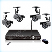 đầu ghi hình và 4 camera không dây
