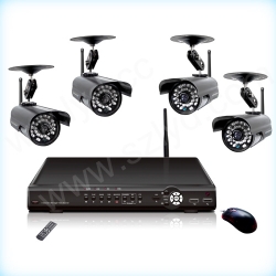 đầu ghi hình và 4 camera không dây