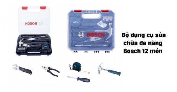 Bộ dụng cụ sửa chữa đa năng Bosch 12 món