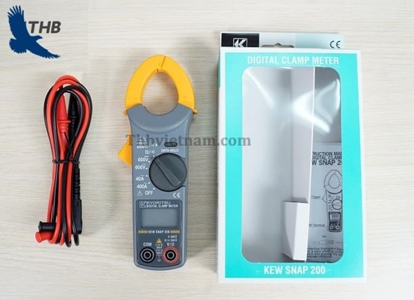 Bộ sản phẩm ampe kìm ampe kìm Kyoritsu Kew Snap 200