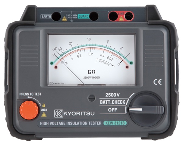 Kyoritsu 3121B có mức điện áp thử cao, đo chính xác