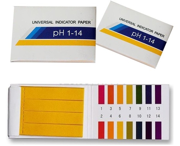 Giấy quỳ tím là dụng cụ đo độ pH của nước thông dụng