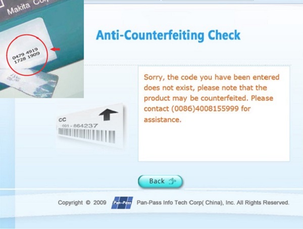 Bạn có thể dùng ứng dụng của Makita để check hàng chính hãng