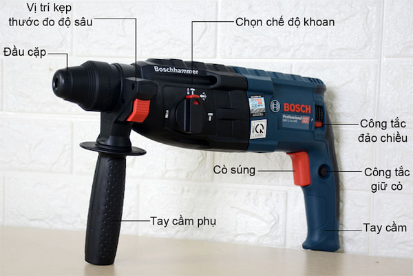 Thiết kế của máy khoan Bosch GBH 2-24 DRE
