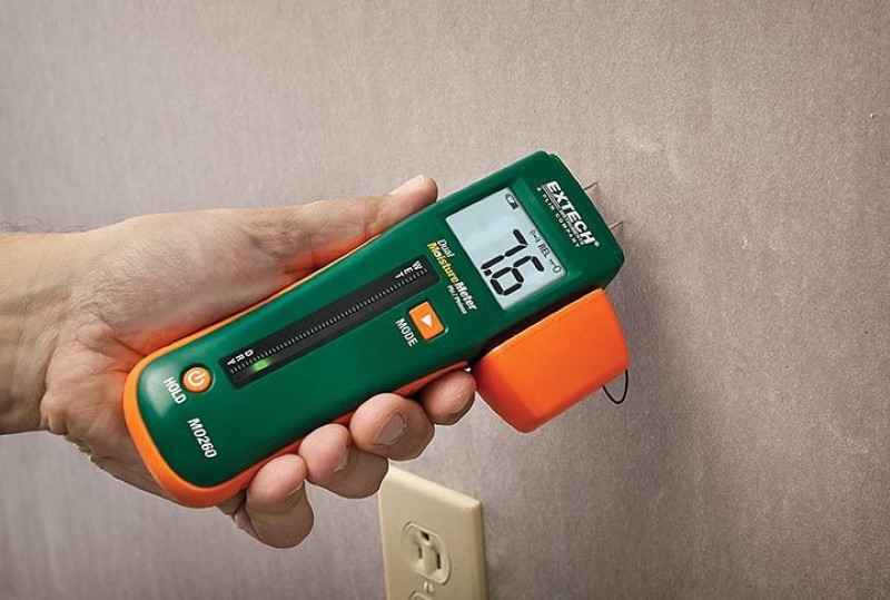 Máy đo độ ẩm gỗ ghim và Pinless Extech MO260
