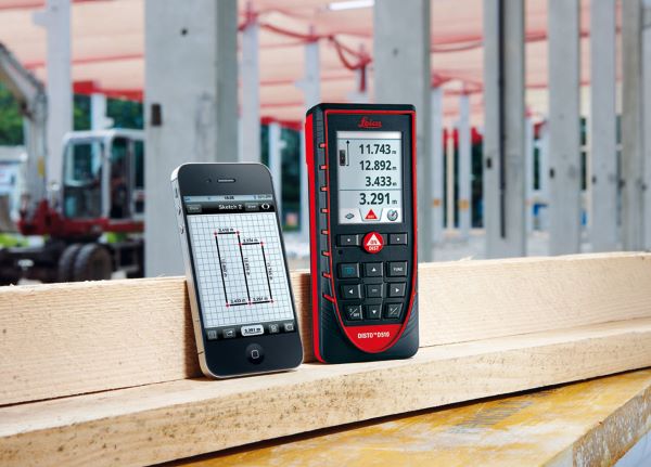 Laser Leica Disto D510 thiết kế nhỏ gọn, thân thiện với người dùng.