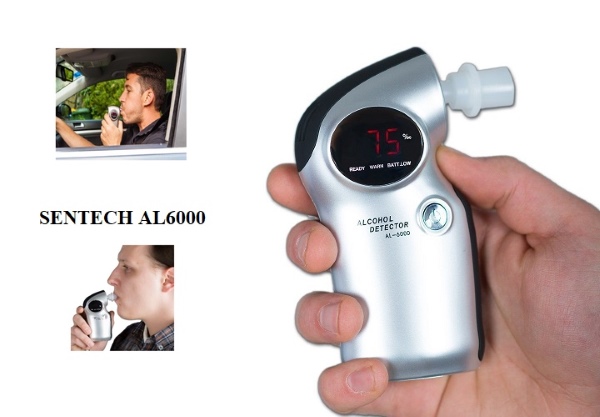 Máy đo nồng độ cồn Sentech AL6000 có 3 mức cảnh báo