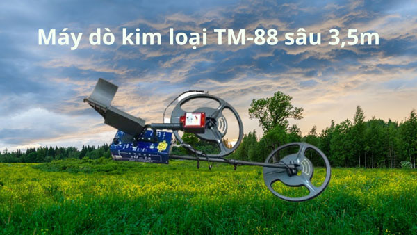 Máy dò TM88 có độ sâu dò tìm là 3.5m