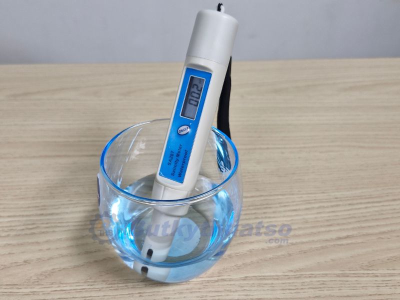 SA287 có thể đo chính xác nồng độ của các muối trong nước