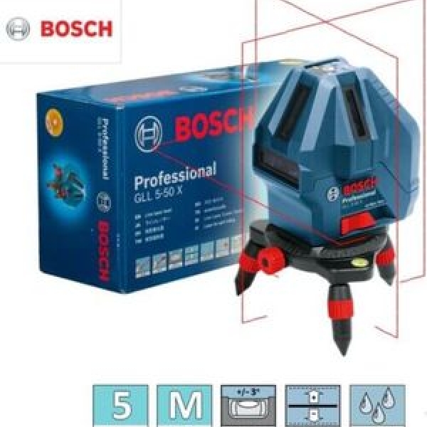 Đập hộp máy cân mực laser Bosch GLL 5-50X