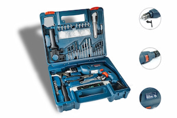 Review bộ máy khoan Bosch GSB 550 set 100 món chi tiết từ A-Z
