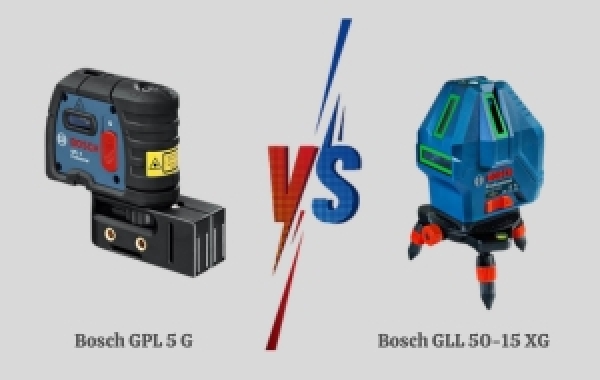 So sánh máy cân bằng laser 5 tia xanh Bosch GPL 5 G và GLL 50-15 XG
