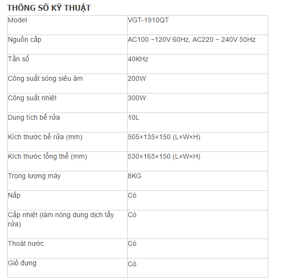 máy làm sạch bằng sóng siêu âm